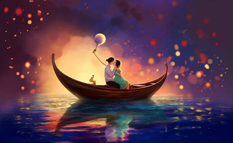 情侣亲吻浩瀚星海情人节背景图,插画/手绘图,插画/手绘图库,插画/手绘图下载,插画/手绘